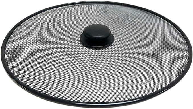 Amosfun 11.4 Inch Oil Splash Guard Splatter Screen for Frying Pan and Pot Mesh Cover Grease Splatter Shield Cooking Kitchen Accessory
