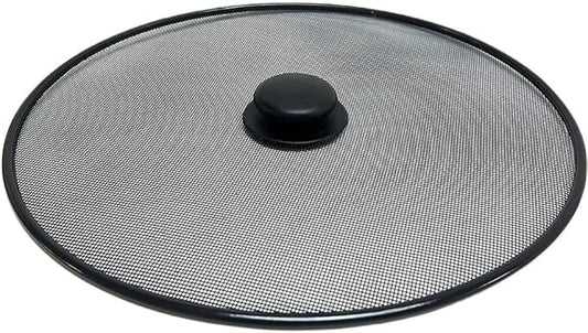 Amosfun 11.4 Inch Oil Splash Guard Splatter Screen for Frying Pan and Pot Mesh Cover Grease Splatter Shield Cooking Kitchen Accessory