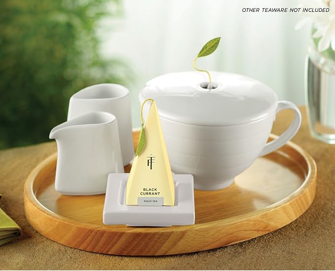 Tea Forte 2 Piece Mini Fine Porcelain White Sugar Dispenser with Spout and Creamer Pitcher Tea and Coffee Bar Accessory Serving Set for One, Dishwasher Safe - Image 3