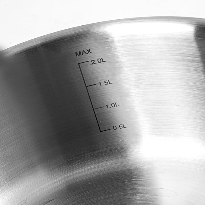 Saucepan Set with Lids,3-Ply Stainless Steel 2QT and 3QT Cooking Pot,Professional Grade Cookware,Induction Compatible
