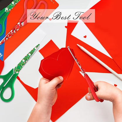iBayam All Purpose Scissors for Construction Scrapbook Kraft Craft Paper, Gifts Wrapping Packing Paper Cutter Tool, 3 Pack Ultra Sharp 8" Thick Blade Comfort-Grip Scissors for Moving Package Supplies - Image 6