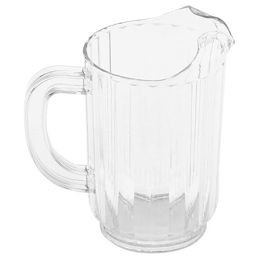 G.E.T. P-3032-1-CL-EC BPA-Free Break-Resistant Restaurant Style Plastic Pitcher, 32 Ounce, Clear - Image 4