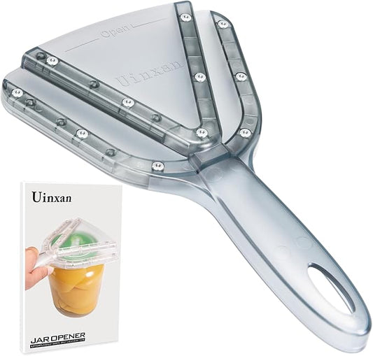 Uinxan Jar Opener for Weak Hand & Seniors with Arthritis,Easy Twist Off Bottle Caps,Patent | Unique Kitchen Gadgets,Handheld Lid Top Open for Elderly/Women/Men (Blue) by Uinxan