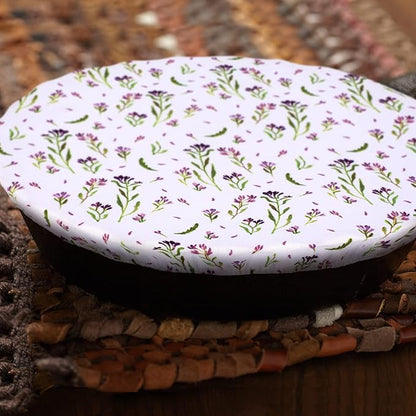 Patelai 10 Pcs Bowl Covers Reusable in 5 Size Stretch Cloth Fabric Elastic Food Storage Bowl Covers Bread Sourdough Lids for Proofing Food Fruits Leftover(Red, Green, Yellow,Flowers Style) - Image 5