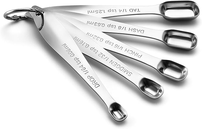 Spring Chef Stainless Steel Measuring Spoons Set of 13 with Leveler, Metal Teaspoon & Tablespoon Measuring Spoons for Cooking & Baking, Fits in Spice Jars, Kitchen Gadgets for Dry & Liquid Ingredients - Image 6