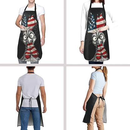 Funny Apron Polyester Grooming Aprons with Pocket for Cooking Kitchen Grilling Adults