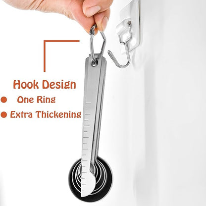 Stainless Steel Measuring Spoons Set, 7 Pieces Kitchen Measuring Sets Gadgets tool,For Cooking & Baking,Measure Dry & Wet Ingredients And Liquid (Spoons) - Image 4