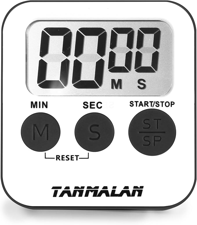 Tanmalan Kitchen Timer for Cooking Loud Alarm, Large Display, Auto Memory Loud Alarm, Large Display,Big Button，for Kids for Teacher Classroom Must Haves,Count Down-up,Easy to use (6.0-Grey) - Image 2