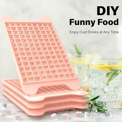 Mini Ice Cube Tray for Freezer: FDDBI Small Ice Trays for Freezer with Bin - 117×4PCS Easy Release Nugget Ice Tray - Crushed Ice Tray with Container - Image 6