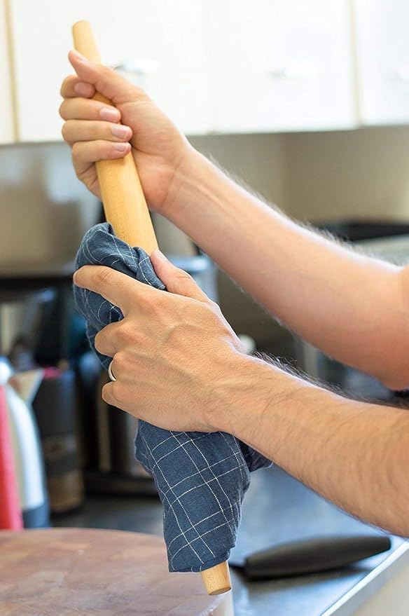 French Rolling Pin – 18 Inch Wooden Dough Roller for Baking Pizza, Pie Crust, Cookies & Pasta | Essential Kitchen Tool & Gift for Bakers, Chefs & Home Cooks - Image 5