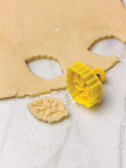 Fox Run Harvest Autumn Leaves 2" Pastry/Cookie/Pie/Fondant Stampers and Cutters, 4-Piece Set, Multicolor