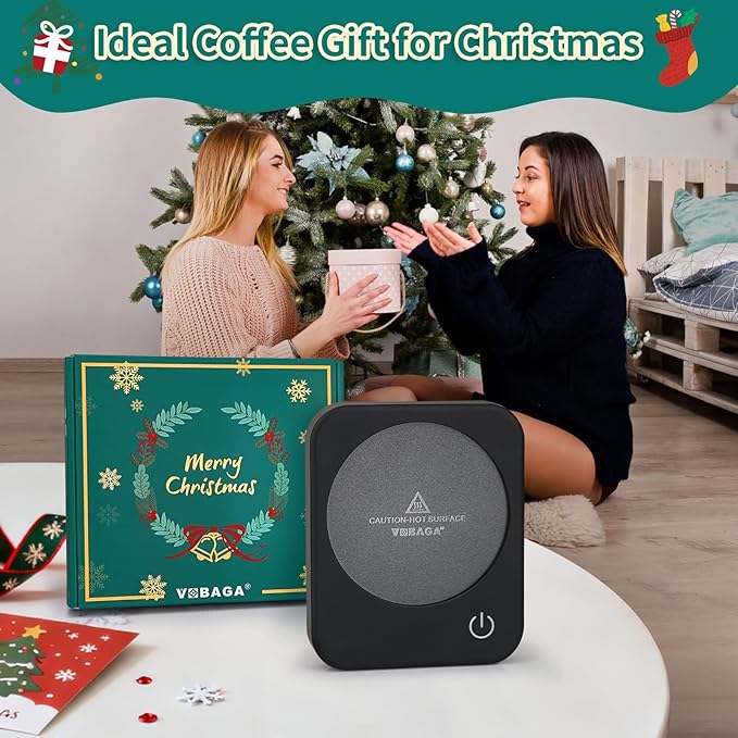 VOBAGA Coffee Mug Warmer for Desk with Auto Shut Off & 3-Temp Settings, Coffee Cup Warmer with Smart Safety Alert Home Office Accessory, Perfect for Coffee, Tea, Milk - Image 6