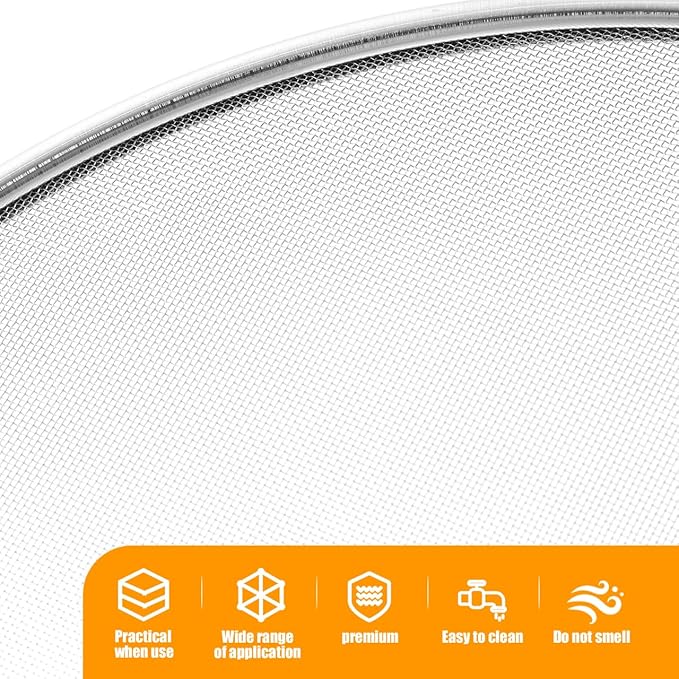 Unomor Oilproof Mesh Lid 15.75 Inch Splatter Screen for Frying Pan Grease Splash Guard Heat Resistant Pan Cover Kitchen Cooking Tool - Image 5