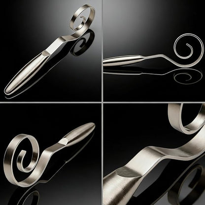 TEEVEA Seamless Danish Dough Whisk Stainless Steel Sourdough Bread Pizza Pastry - Image 4