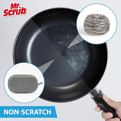 All-Purpose Sponges Kitchen, Non Scratch Dish Sponge for Washing Dishes Cleaning Kitchen, Rough Scrubbers Side for Non-Stick Cookware, Soft Microfiber Scrub Side for Dishes（6 Pack, Large） - Image 3