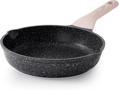 Kordisen Nonstick Frying Pan Skillet, 9.5 Inch Granite Egg Omelet Pan, Healthy and Non Toxic, Induction Compatible, PFOA Free by Kordisen