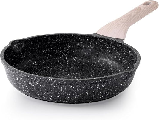 Kordisen Nonstick Frying Pan Skillet, 9.5 Inch Granite Egg Omelet Pan, Healthy and Non Toxic, Induction Compatible, PFOA Free by Kordisen