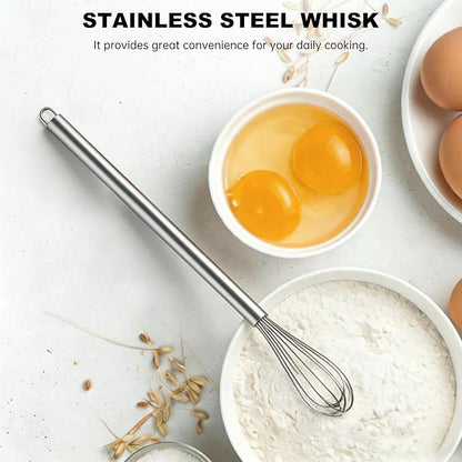 NileHome Mini Whisks Stainless Steel Whisk 11" Kitchen Small Wisk Balloon Wire Tiny Whisks for Cooking, Whisking, Blending, Beating, Stirring - Image 5