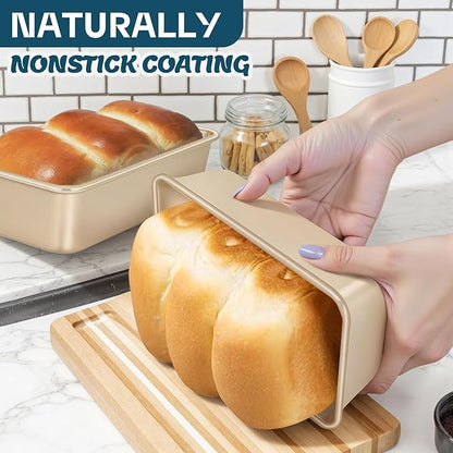 Baking Pans Set, Nonstick Stackable Bakeware Sets, Oven Pans for Cooking, AIVIKI 6 Pieces Baking Sheets Set Including Cookie Sheet, Deep Roaster Pan, Square Pan, Loaf Pan, Muffin Pan, Carbon Steel - Image 4