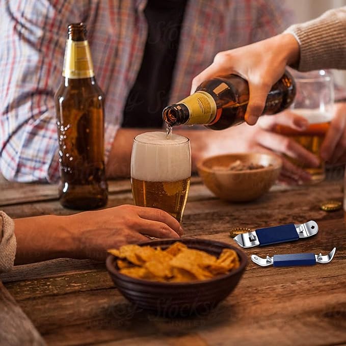 3 Pieces Magnetic Bottle Openers Can Opener Classic Beer Opener Stainless Steel Small Bottle Opener Can Tapper with Magnet for Camping and Traveling HANCELANT - Image 6