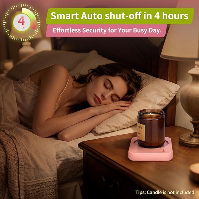 VOBAGA Coffee Mug Warmer for Desk with Auto Shut Off & 3-Temp Settings, Coffee Cup Warmer Galentines Day Gift Home Office Accessory, Perfect for Coffee, Tea, Milk (No Mug) - Image 2