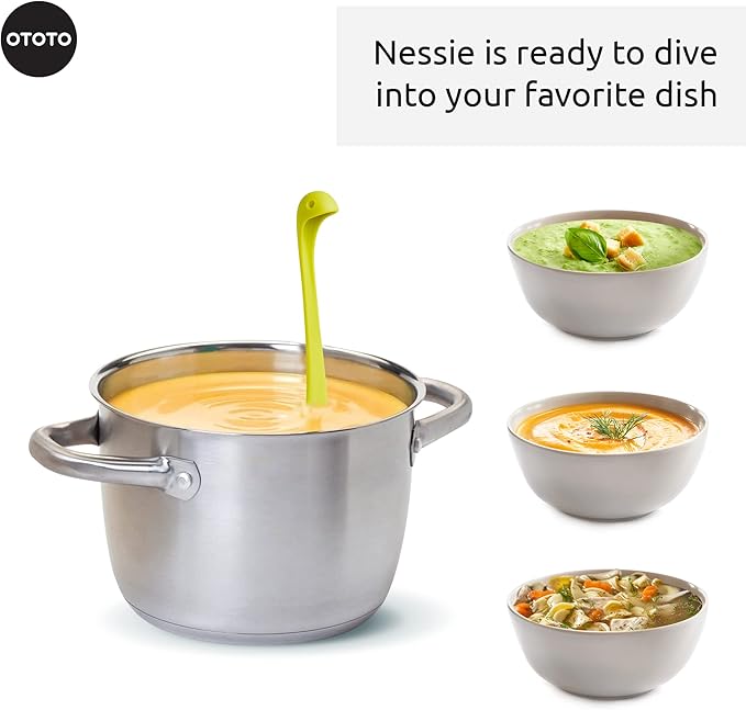 OTOTO The Original Nessie Ladle - Soup Ladle, Cute Gifts, Funny Kitchen Gadgets, Loch Ness design, Cooking Gifts for Mom - Cute and Practical Kitchen Utensils - Unique Gifts for Women, Mothers Day - Image 3