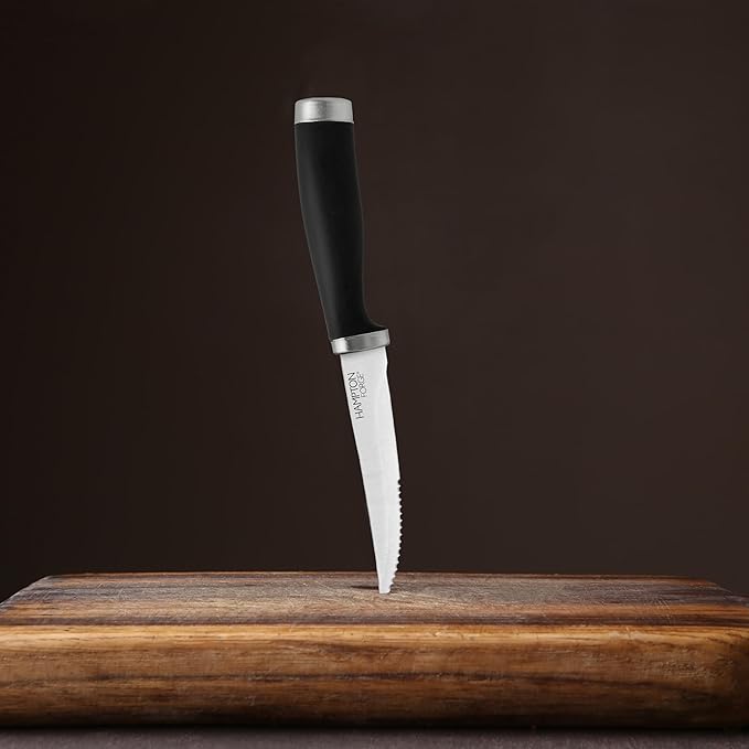 Hampton Forge Epicure–4PieceSteak KnifeSet–Black, Silver - Image 2