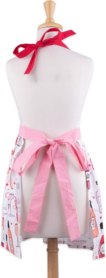 DII Women's Spring & Summer Apron Collection Adjustable, Two Large Pockets & Extra Long Ties, One Size Fits Most