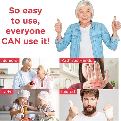 Kitchen Mama Auto Electric Can Opener: Open Your Cans with A Simple Press of Button - Automatic, Hands Free, Smooth Edge, Food-Safe, Battery Operated, YES YOU CAN (White) - Image 5
