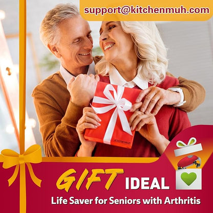 Higher Torque Electric Jar Opener for Seniors with Arthritis Fit Almost Jars Size, Strong Tough Automatic Jar Opener for Weak Hands, Hands Free Battery Operated Bottle Opener for Arthritic Hands Red - Image 6