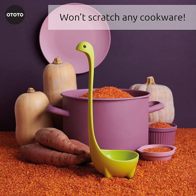 OTOTO The Original Nessie Soup Ladle - Funny Kitchen Gadgets, Loch Ness design, Cooking Gifts for Mom - Cute and Practical Kitchen Utensils - Unique Gifts for Women - Image 7