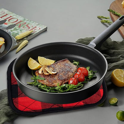Joyhalo 4 Pack Pot Holders for Kitchen,Cotton Oven Holder with Great Heat Resistance,Non Slip Hot Pads for Kitchen Clearance,Black and Red - Image 6