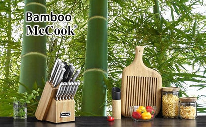 McCook® Knife Sets,German Stainless Steel Knife Block Sets with Built-in Sharpener (Pack of 2) - Image 4