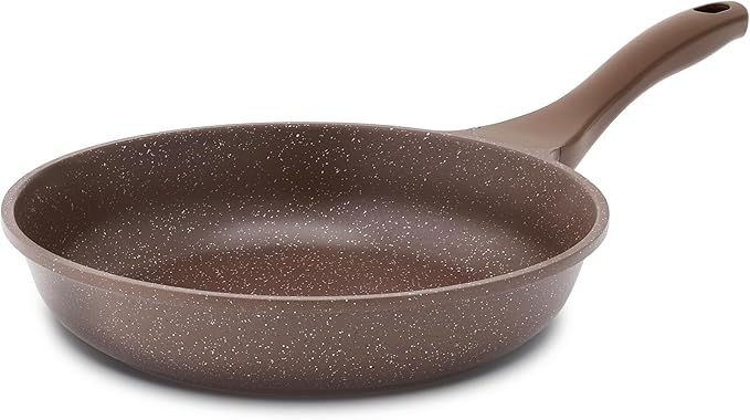 SENSARTE Nonstick Frying Pan Skillet, Non Stick Omelette Pan, Healthy Stone Cookware Chef's Pan PFOA Free, Toffee Brown (8 Inch) by SENSARTE