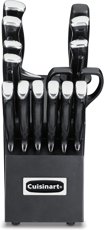 Cuisinart 15-Piece Knife Set with Block, High Carbon Stainless Steel, Forged Triple Rivet, Black/Black C77BTR-15PBK - Image 2