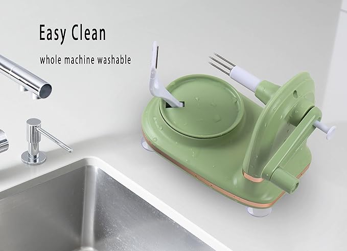VEELAM Apple Peeler with 2 Blades Replacements, Apple Peeler Slicer & Corer for Home Kitchen Quick Applesauce Pie Making