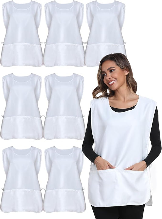 Xeoxarel Unisex Cobbler Apron with 3 Pockets, Smock Vest Apron, Suitable for Cooking，Kitchen，Garden，Hairstylist，Cleaning，Art