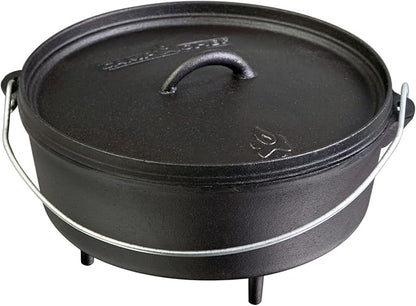 Camp Chef SDO10 10" Cast Iron Dutch Oven with Lid, Pre-Seasoned by Camp+Chef
