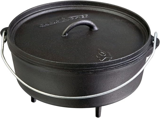 Camp Chef SDO10 10" Cast Iron Dutch Oven with Lid, Pre-Seasoned by Camp+Chef