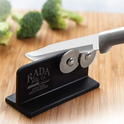 Rada Cutlery Quick Edge Knife Sharpener (R119), 3.5" x 2", Stainless Steel Wheels, Pack of 2 - Image 5