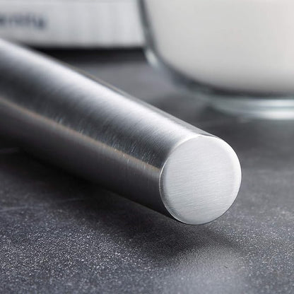 Stainless Steel Rolling Pin, Matte Finish 16.7 Inches, Berglander Rolling Pin For Baking Pizza Dough, Pie, Cookie, Essential Kitchen Utensil Gift Ideas For Bakers. - Image 5