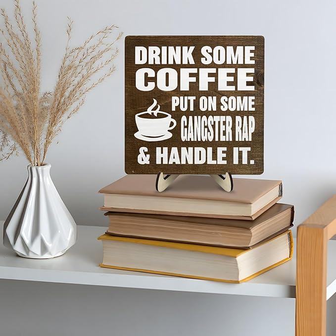 Coffee Bar Sign Plaque, Coffee Signs for Coffee Station, Vintage Coffee Sign Decor for Kitchen, Coffee Bar Accessories, Farmhouse Cafe Sign - Image 8