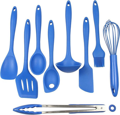 Chef Craft Premium Silicone Cooking Tongs, 12 inch, Blue - Image 6