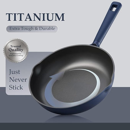 CAROTE 31PCS Pots and Pans Set, Nonstick Cookware Set Kitchen Non Stick Induction Titanium Cookware Non-toxic Granite Cooking set, PFOA Free - Image 3