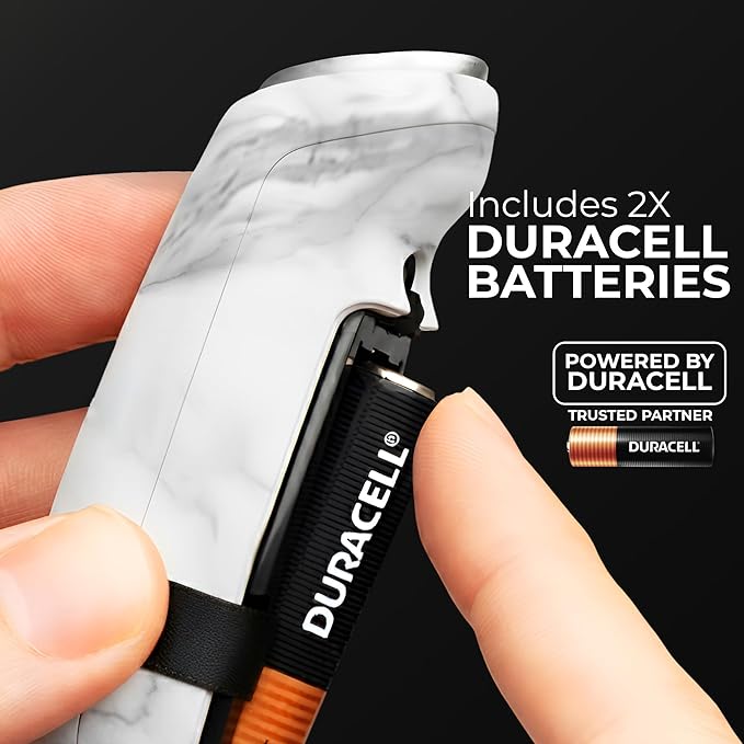 Zulay Kitchen Patented Tornado Triple Whisk Milk Frother with 4 Duracell Batteries – Handheld Foam Maker for Coffee, Lattes, Matcha & Hot Chocolate – Rich, Creamy Froth in Seconds - Marble - Image 2