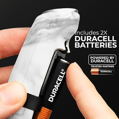 Zulay Kitchen Patented Tornado Triple Whisk Milk Frother with 4 Duracell Batteries – Handheld Foam Maker for Coffee, Lattes, Matcha & Hot Chocolate – Rich, Creamy Froth in Seconds - Marble - Image 2