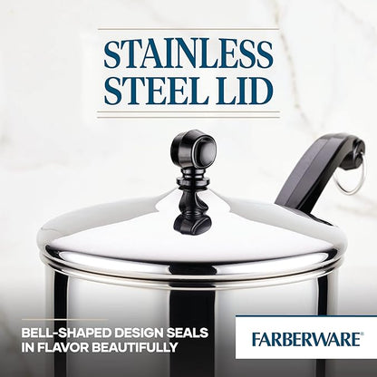 Farberware Classic Stainless Steel Sauce Pan/Saucepan with Lid, 3 Quart, Silver - Image 4