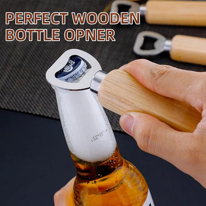 20 Pcs Wooden Bottle Opener Bulk Wooden Beer Opener Engravable DIY Bottle Opener for Gift Wedding Party Restaurant (20 Pcs) - Image 4