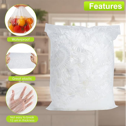 Extra Large Bowl Covers For Bread Proofing 50pcs，Fits Bowl up to 20"，Fits baking pans up to 13x18 inches,Food Storage Covers,Sheet Pan Lid,Elastic Reusable Plastic Bowl Cover，BPA Free.