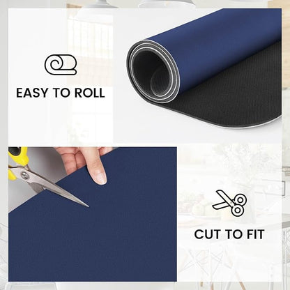 WISELIFE Dish Drying Mat Super Absorbent Drying Mat Large Dish Drying Mats for Kitchen Counter Easy Clean Dish Mat Kitchen Drying Mat18"x 32" Classic Blue - Image 5